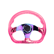 6-Hole 326mm Vip Pink Crystal Bubble Neo Spoke Steering Wheel - £71.31 GBP+