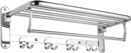 304 Stainless Steel Towel Holder, Polished Silver, Foldable Towel Rack For - $61.59