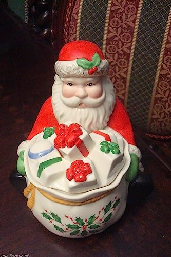 Compatible with Lenox Candy Dish ASTHRAY Santa Petals & Pearls Christmas Holiday Item image 2