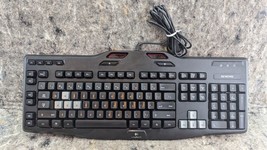 LOGITECH G105 820-004112 WIRED ILLUMINATED GAMING KEYBOARD BLACK TOP RED... - $29.99