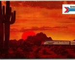Amtrack Southwest America Advertising Passenger Train UNP Chrome Postcar... - $3.51