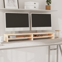 Monitor Stand 100x24x13 cm Solid Wood Pine - £18.57 GBP