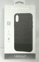 Platinum - Crosshatch Case for Apple iPhone X and XS - Black/Gray - £15.45 GBP
