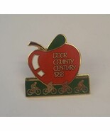 Door County Wisconsin Century Bike Race Vintage 1988 Lapel Hat Enamel Ap... - €17,02 EUR