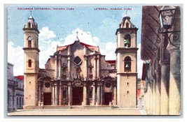 Columbus Cathedral Havana Cuba DB Postcard S10 - $4.90