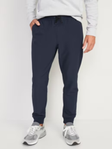 Old Navy StretchTech Water-Repellent Joggers Mens M Tall Navy Blue Pull On NEW - £25.44 GBP