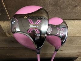USED RH Petite Womens -2&quot; Turbo Power Pink X-Balance Driver 5 Wood 5642-... - $164.61