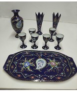 Vintage Islamic Enamel/Copper Matching Serving Set, Quality Artisan Hand... - €238,05 EUR