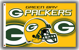 Green Bay Packers Football Team Fan Flag 90x150cm3x5ft Super Best Banner - $13.95