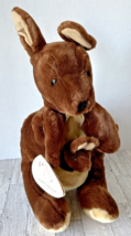 Folkmanis Folktails Large Kangaroo BOHRA &amp; JOEY Plush Toy Puppet 16” With Tag! - £29.63 GBP