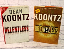 Breathless and Relentless by Dean Koontz Lot of 2 1st editions HCDJ - £7.76 GBP