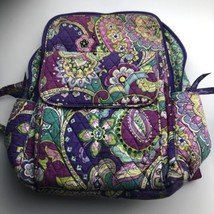 Vera Bradley Backpack purple teal green great condition could use a clean - $16.83