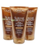 3 Pack Loreal Sublime Bronze Tinted Self Tanning Lotion - £27.97 GBP