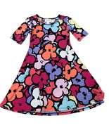 Lularoe Girls Floral Swing Adeline Dress Size 4 Multicolor - $24.00
