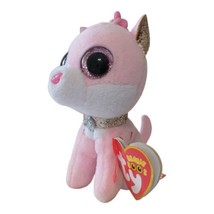 Beanie Boos TY Fiona Keychain Key Ring Pink Stuffed Animal Plush Big Eye... - £5.52 GBP
