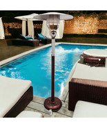 41000 BTU Bronze Steel Natural Gas Cylindrical Pole Standing Patio Heater - $410.62 CAD