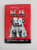 Walt Disney Pictures Presents 101 Dalmations VHS Movie Promo Pin Button - £6.44 GBP