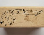 Stampcraft Star Stream Wood Mounted Rubber Stamp 440W01 - £7.88 GBP