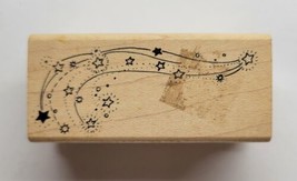 Stampcraft Star Stream Wood Mounted Rubber Stamp 440W01 - £7.81 GBP