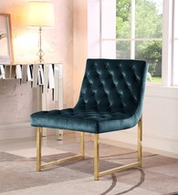 Iconic Home Moriah Accent Chair, Contemporary Modern, Green, Elegant Tufted - £208.80 GBP