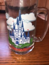 Disneyland Vintage Beer Mug Glass Sleeping Beauty Castle Classic Clear 16 oz - £15.30 GBP