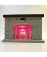 VTG MAPLE TOWN BAN DAI DOLL HOUSE LIGHTED FIREPLACE Calico Critters WORK... - $200.41 MXN
