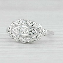 Vintage 0.25 Karat Simulierte Diamant Haufen Verlobung Ring Solid Sterli... - £207.66 GBP