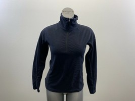 Columbia Women&#39;s 1/4 Zip Fleece Pullover Size Small Black Long Sleeve Mock Neck - £9.30 GBP