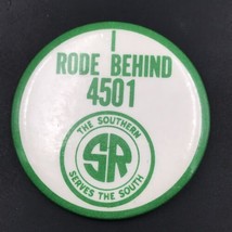 Vintage Southern Railway SR SOU I Rode Behind 4501 Round Pins 2.25&quot; D - £7.34 GBP