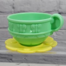 Fisher Price Musical Tea Set Replacement Pieces Green Cup Yellow Saucer ... - $11.88