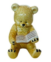 Danbury Mint Teddy Bear Figurine anthropomorphic fine bone china Well Re... - $19.75