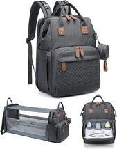 Diaper Bag Backpack with Changing Station Large Capacity Multifunction Baby Bags - £51.97 GBP