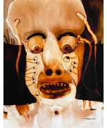 Jose Tonito Original painting.BISARRO.Organic surrealism.Otherworldly un... - $33.25