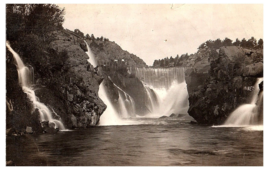 RPPC Postcard Dam in the Mountains Colorado with Waterfall 1908 - £6.92 GBP