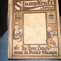 Antique StampKraft The Three Bears Poster Stamps Book 1915 - £14.14 GBP