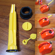 Midwest Fix Your Gas Can Kit Spout &amp; Parts Screw Cap Collar Stopper Yellow Vent - £11.19 GBP