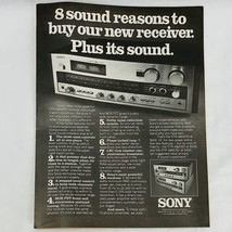 Vintage 1970&#39;s Sony Model STR-6800SD Stereo Receiver Magazine Print Ad 8 x 11 - £5.20 GBP