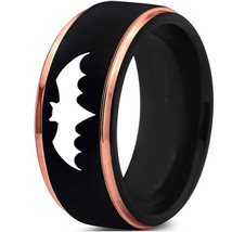 (New With Tag)Tungsten Carbide Batman Wedding Band Ring - Black Rose Color - Pri - $59.99