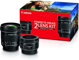 50Mm F/1.08 And 10-18Mm Lenses, Canon Portrait And Travel Two Lens Kit - £328.85 GBP