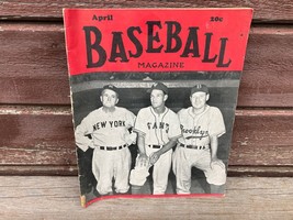 Vtg The Official Baseball Magazine April 1946 Joe Mcarthur Mel Ott Cover Orig. - £15.83 GBP