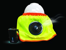 ZippKool High Visibility Helmet Fan Attachment with Lithium Ion Battery (Full Br - £117.31 GBP