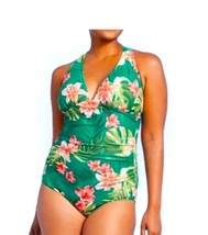 Women&#39;s Side-Tie S Small Coverage One Piece Swimsuit - Kona Sol Teal - £10.12 GBP