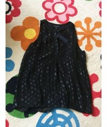 Adrienne Vittadini polka dot black sleeveless blouse, size M, new with tags - $401.07 MXN