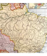 Map South American North Section Brazil 1938 Print Antique Ephemera Atla... - €30,50 EUR