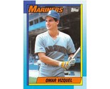 1990 Topps #698 Omar Vizquel RC Rookie Card Seattle Mariners ⚾ - £0.70 GBP