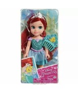 Disney Princess Petite Ariel w/ Flounder Hair Little Mermaid Glitter Dol... - £20.55 GBP