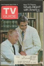 ORIGINAL Vintage September 27, 1969 TV Guide Robert Young Marcus Welby MD - £23.70 GBP