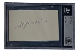 Billy Williams Chicago Cubs Signed Slabbed Index Card BAS 00012634267 - £53.33 GBP