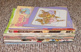 Lot 57 Leisure Arts Cross Stitch Books Booklets Leaflets Patterns Vintage WOW! - $69.29