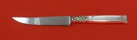 Silver Rose by Oneida Sterling Silver Steak Knife Serrated HHWS Custom 8 1/2" - $78.21